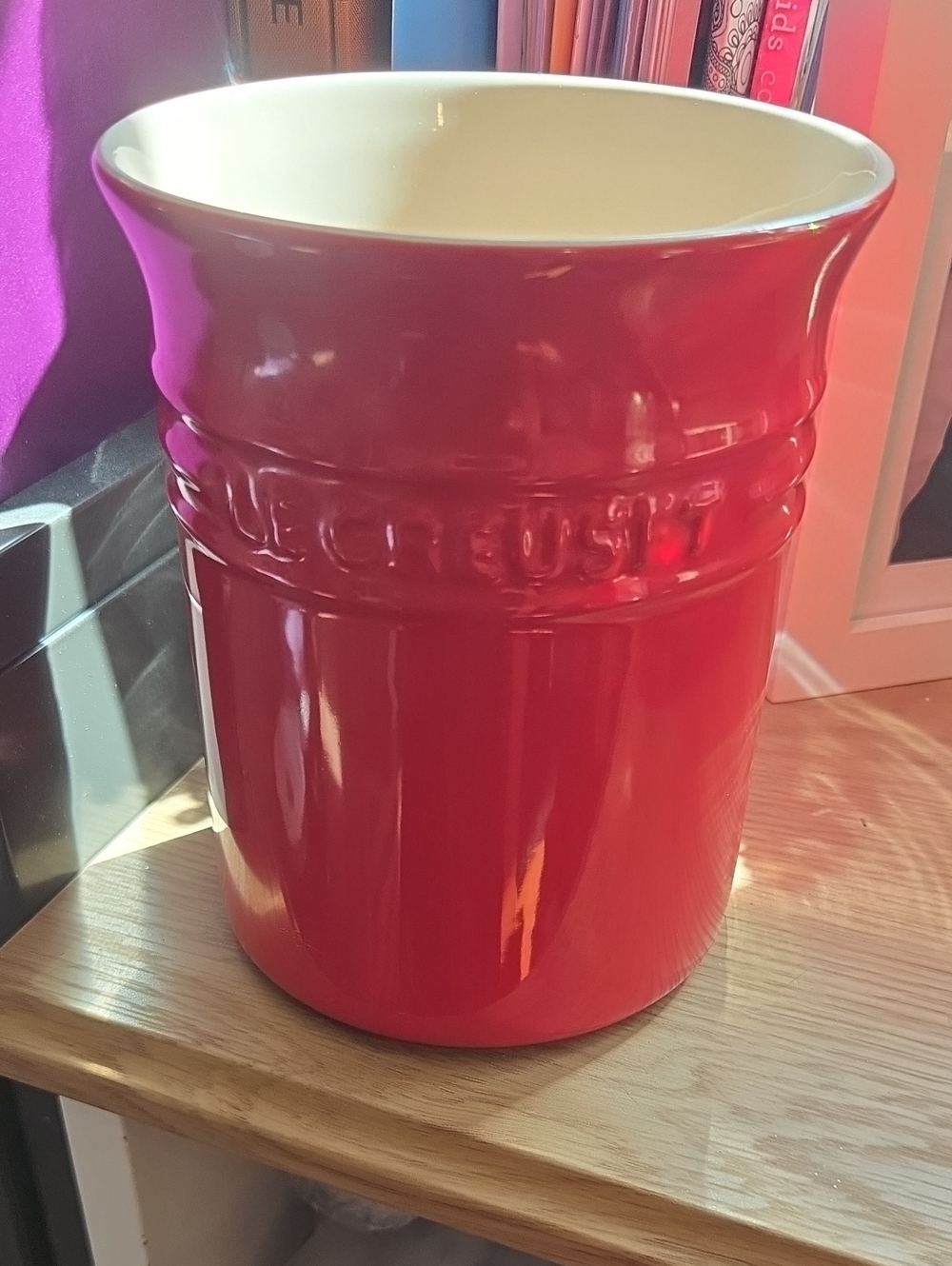 LE CREUSET Red 1L Utensil Crock